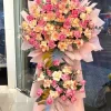 Kệ Hoa 2 Tầng Hồng Phấn Đa Sắc – kệ hoa khai trương 2 tầng sang trọng, mang ý nghĩa chúc mừng phát tài phát lộc. Giá: 1.500.000đ. Thiết kế ấn tượng, phù hợp tặng khai trương, khánh thành, tân gia. Hoa tươi 100%, giao miễn phí nội thành.